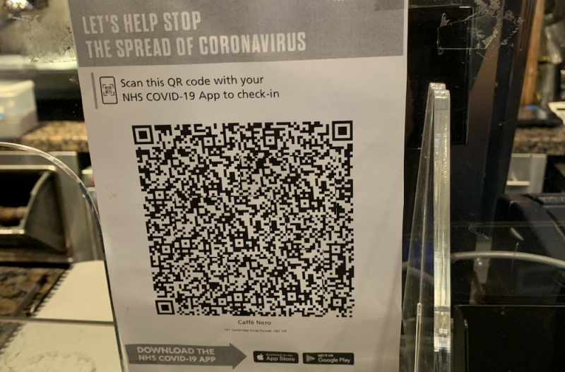 Test and Trace QR Code